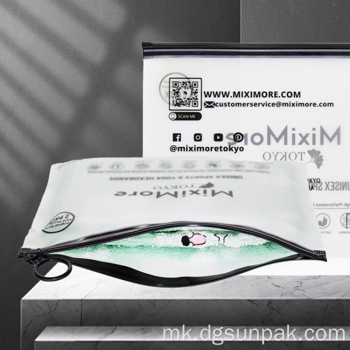 биоразградливи еко-пријателски матирани кеси со патент заклучување